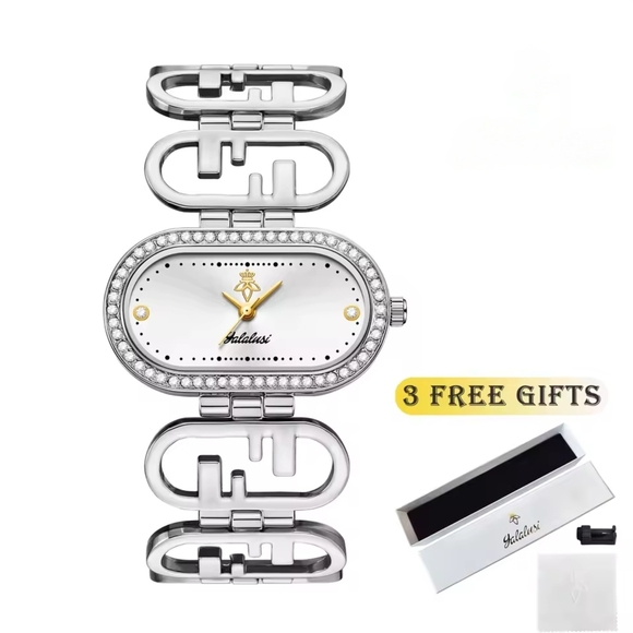 Silver Watch with Gold Details - Picture 7 of 8